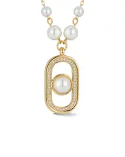 Chloe and Madison Plated CZ Necklace