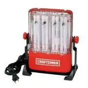 Craftsman Work Light 52 Watt Fluorescent Flood 360 Rotation w Stand & Hook 83897
