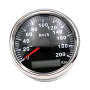 85mm 200KM/H GPS speedometer 9-32V with red backlight odometer suitable for all kinds of cars silver black