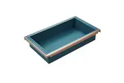 HIGOLD B Series Pull Out Wardrobe Basket - Shallow - Fits 900mm Cabinet - Teal Finish
