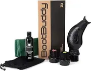 [BootBuddy] 3.0 Shoe & Boot Cleaner Brush - Complete Shoe Cleaning Kit - Shoes, Boots & Trainers - 3 Detachable Shoe Brush Heads, Shoe Cleaning Solution & Towel - Clean Every Shoe in Your Collection
