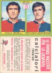 Figurine Calciatori Panini A-1968/69 Genoa, Morelli/Mascheroni New, Perfect