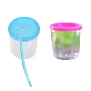 Mini Betta Cup Plastic Fish for Tank Portable Small Reptile Transparent for Carr