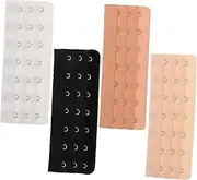 [TOGEVAL] 4pcs 7 Underwear Buckle Extension Buckle Bra Extenders 7 Hook Plus Size Bra Extender 7 Hook for Plus Size 7 Hook Bra Extenders Bra Clasp Extender Bra Strap Extender 7 Hook