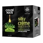 5 x COLOR Mate SILKY CREME HAIR COLOR 40ml Enriched with Aloe vera, Olive Oil