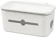 Bedside Hanging Caddy, 10.4x6.5x5" Sturdy Dorm Bedside Holder with 2 Holes, Lightweight Practical Plastic Bed Shelf for Home, Office, School, Dorm, Room