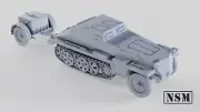 NSM Sd. Kfz. 252 Munitions Halftrack, 1/56th Scale, 28mm For Bolt Action.
