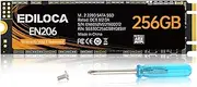 EN206 256GB 3D TLC NAND Flash M.2 SSD, M.2 2280 SATA III 6Gb/s SSD Internal Hard Drive, Read/Write Speed up to 550/460 MB/s, Compatible with Ultrabooks, Tablet Computers and Mini PCs