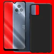 High Responsivity Tempered Glass Screen Protector TPU Case f T-Mobile Revvl 6 5G