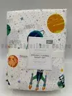 Pottery Barn Kids Solar System Space Organic Flannel Sheet Set White Full #R15