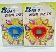 1 Vintage Tamagotchi-alike Mini Giga Pet Toy Virtual 8 in 1 Electronic Pet US