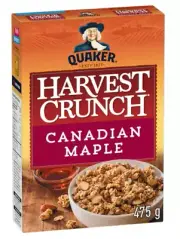 Quaker Harvest Crunch Canadian Maple Granola Cereal, 475g