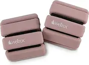 WELLROX Weighted Bangles, Ankle Weights, Wrist Weights, Ankle Weights Women, Arm Weights, Ankle Weights Men, Leg Weights for Women, Ankle and Wrist Weights for Women, Set of 2 (1lb Each)