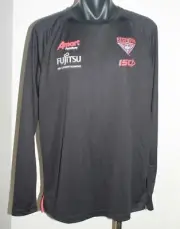 AFL Essendon Bombers Football L/S Warm-Up Crew Top T-Shirt Men's Large BNWT