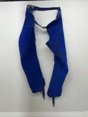 New Blue Children’s Whitman Show Chaps With Fringe Adjustable Waist 36” N-43