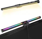 Monitor Light Bar 44CM Computer Screen Light Bar 5W RGB Mode 7 Colours USB Powered Gaming Desk Lamp3 Colour Temperature (3000K-6500K) and Brightness Adjustment for Home Indoor, Work, Study Lighting
