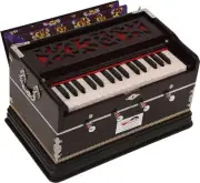 OM Harmonium By Kaayna Musicals, 4 Stops- 2 Drone , 2¾ Octaves, Gig Bag,440 Hz