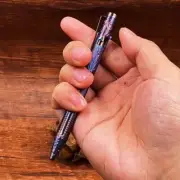 EDC Titanium Alloy Bolt Action Pocket Signature Pen Outdoor Pen 5x G2 Refills
