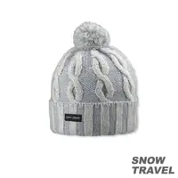 在飛比找PChome24h購物優惠-SNOWTRAVEL 圓球防風保暖羊毛帽(淺藍) 兩入