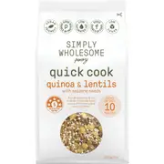 Simply Wholesome Pantry Quick Cook Quinoa & Lentils With Sesame Seeds 250g