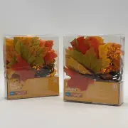 NWT Fall Autumn LED Leaf Garland Light Sets of 2 - 30 Lights Each Walgreens New