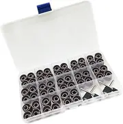 Professional Nail Drill Bits Set 104pcs Cuticle Clean Tool Nail Grinding Head Kit Manicure Drill Bits Set (dark)