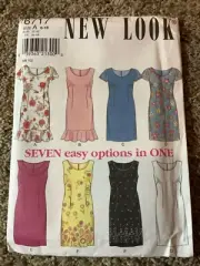 New Look SEWING PATTERN 6717 Misses PENCIL DRESS Size 6-16 UNCUT Easy Sleeveless