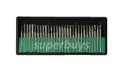 30 Diamond Rotary Burr Shank Mounted File Bit Jewellery Shaping Wheel Polishing