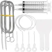 CXAFQ 5 Piece Set Of Refrigerator Cleaning Tools, 2 Sets For Sale, Fridge Cleaner, Fridge Emptying Dredger And Cleaning Set, Flexible And Twisted At Will,Used For Unclogging And Cleaning Refrigerators