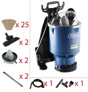 Pacvac Superpro + Bonus Kit Backpack Vacuum Cleaner With Extras