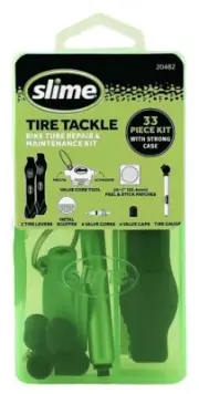Slime 20482 Tire Tackle: Bike Tube Repair & Maintenance Kit, 33 Pieces ...