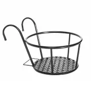 3x Metal Flower Holder Shelf Stand Hanging Pots Basket Plant Garden Wall Storage