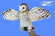 Hansa Creation Hand Puppet Barn Owl 38cm CA Australia HC8396