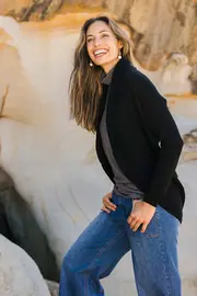 Merino Wool Cocoon Cardigan--NBIRD-123