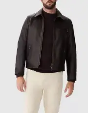 RM Williams ‘Racer’ Mens Leather Jacket - RRP: $1200 - Brand New - Size M