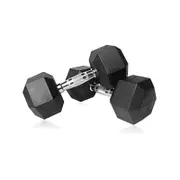 Premium Rubber Hex Dumbbell-47.5KG Pair