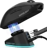 for Logitech G Pro Wireless Gaming Mouse Charging Dock RGB Compatible with Logitech PRO X Superlight 2 DEX(2024), G PRO X Superlight 2(2023), G502X Lightspeed, for Razer Wireless Mouse