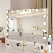 Uta 58x45cm Hollywood makeup mirror light with 15 LED lights 3 modes adjustable, USB charging, and (Only light bulbs) 56x80 cm