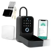 Smart Key LockBox,Bluetooth Lock Box with Wi-fi Hub(Smart Life/Tuya APP)