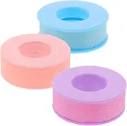 WOONEKY 3 Rolls Lash Tapes for Extensions False Eyelashes Adhesive Fabric Lash Tapes Easy Peel Off