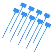 100 Pcs Zip Tie Tags, 6.3 Inch Nylon Cable Marker Tags, Blue