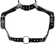 [PETM•HS] Men PULeather Body Harness Bra Goth Punk Fetish Tops Lingerie Male