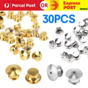 30PCS Backs Locking Pin Keepers Badge-Pin Locks Pin For Lapel Enamel Hat Pins