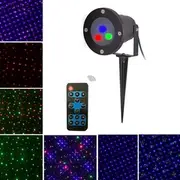 Mini Christmas Outdoor RGB Dynamic Laser Projector Stage Party Light Lawn Garden Decor 7757 US PLUG