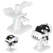 VR Headset Controller LED Display Stand Charging Dock Station Fit For Quest 3 VR