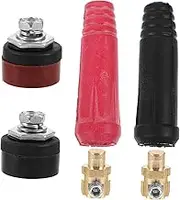 Efficient Welding Cable Kit 4pcs Welding Cable Connector Replacement Quick Secure Socket for Welding Torch No Tools Needed