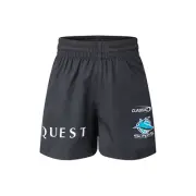 NRL 2025 Performance Gym Shorts - Cronulla Sharks - Youth - Kids