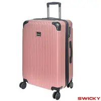 在飛比找momo購物網優惠-【SWICKY】24吋都市經典系列旅行箱/行李箱(玫瑰金)