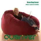 Super Large Luxury Seat Feeling Bean Bag Beanbag Cover Suede Round Loveseat