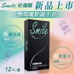 🐻熊爸爸就靠ㄊ🐾 買就送跳蛋【SMILE史邁爾】衛生套-雙環魔粒型（12入/盒）